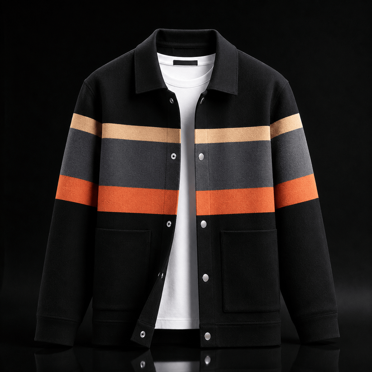 DONACCI Striped Cardigan