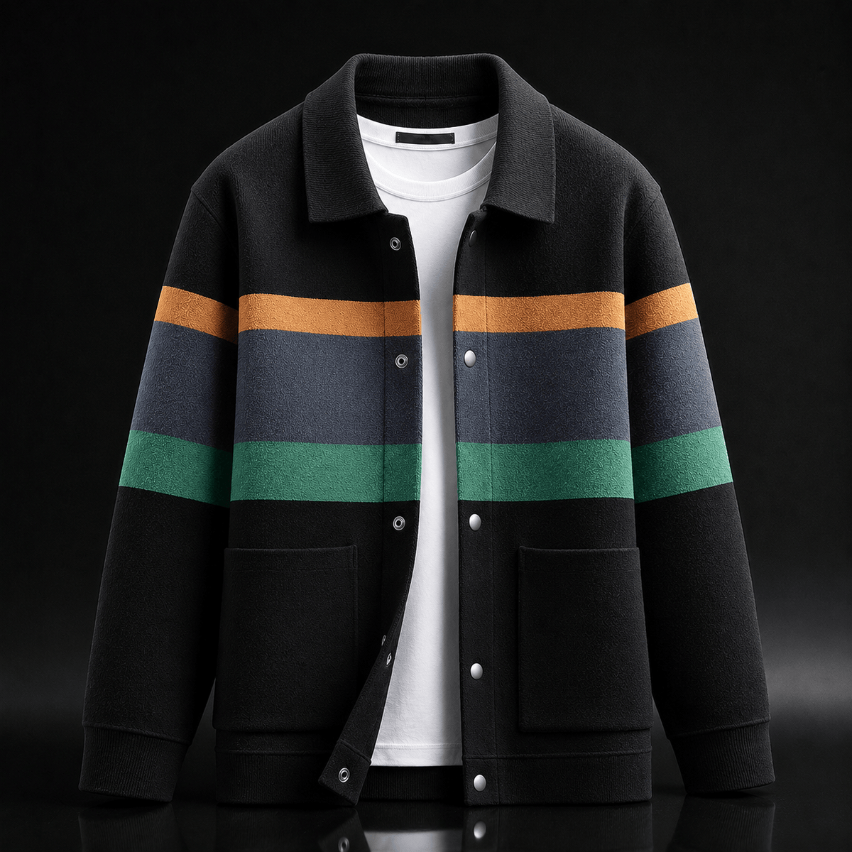 DONACCI Striped Cardigan