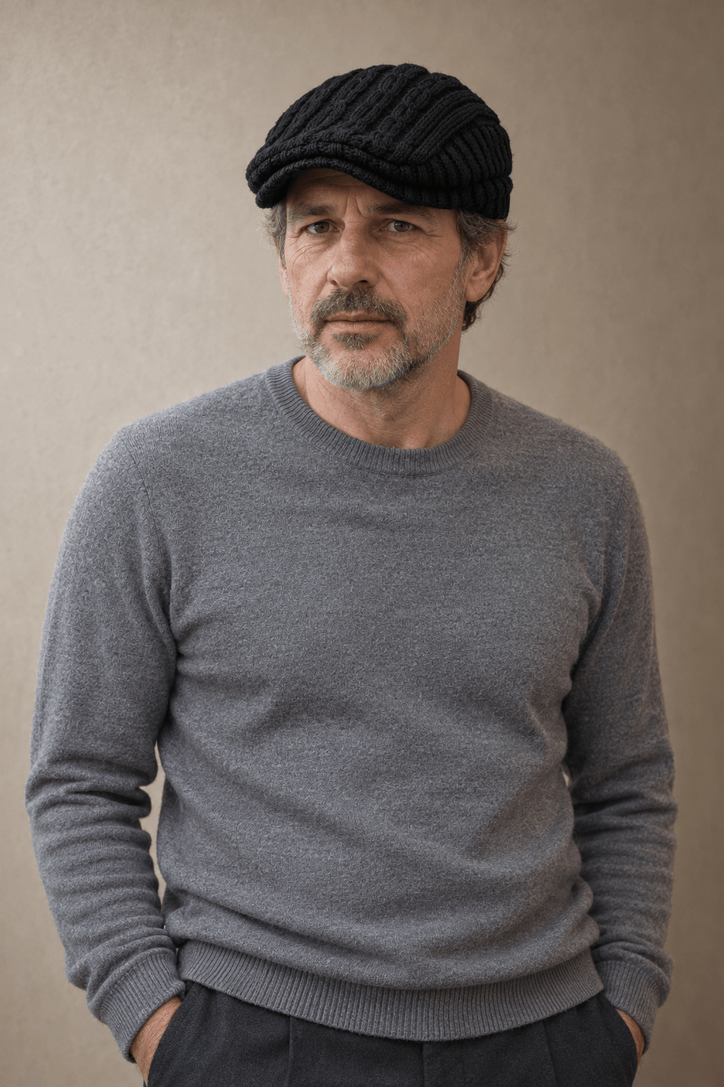 André Ferran Arden Knitted Flap Cap