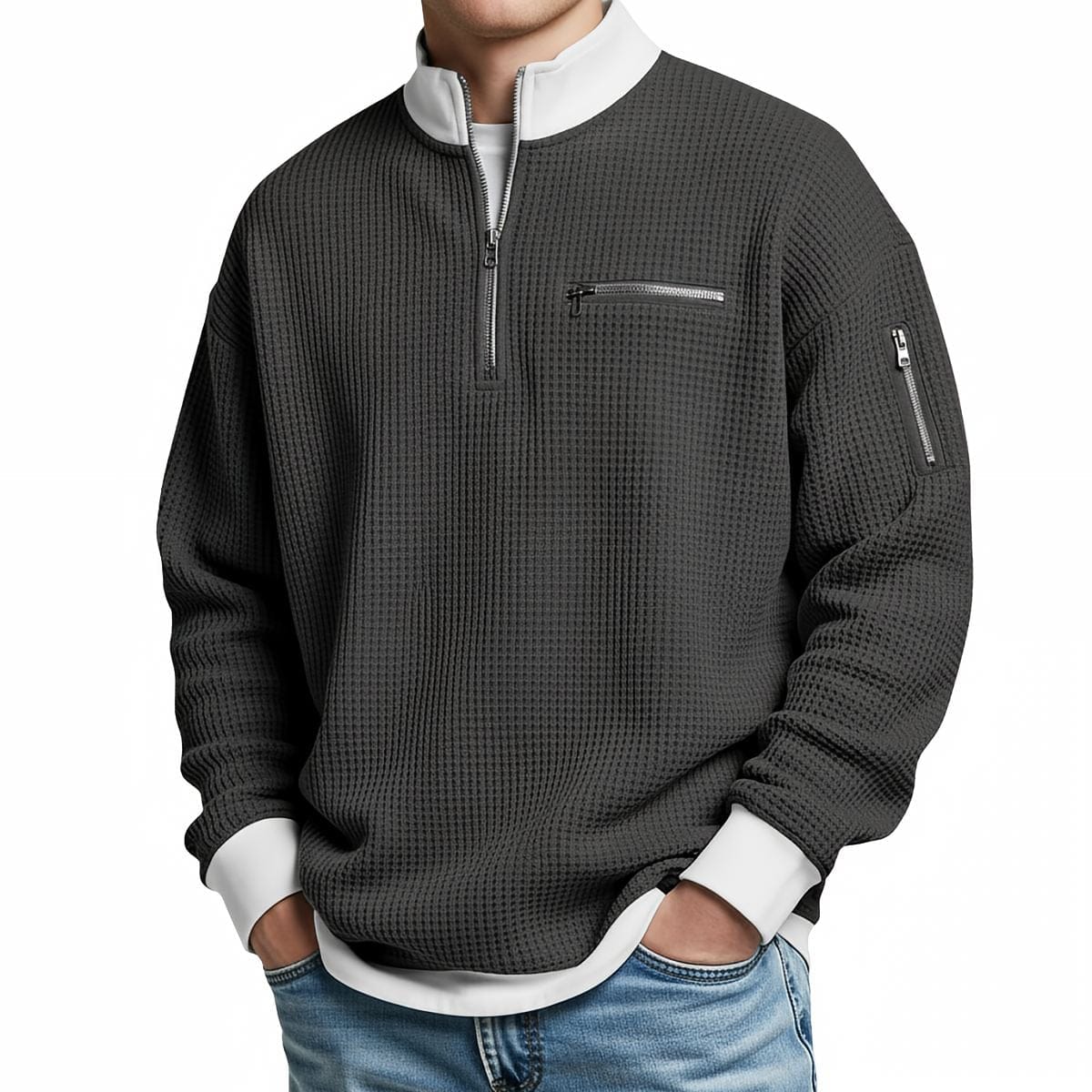 DONACCI Waffle Quarter-Zip
