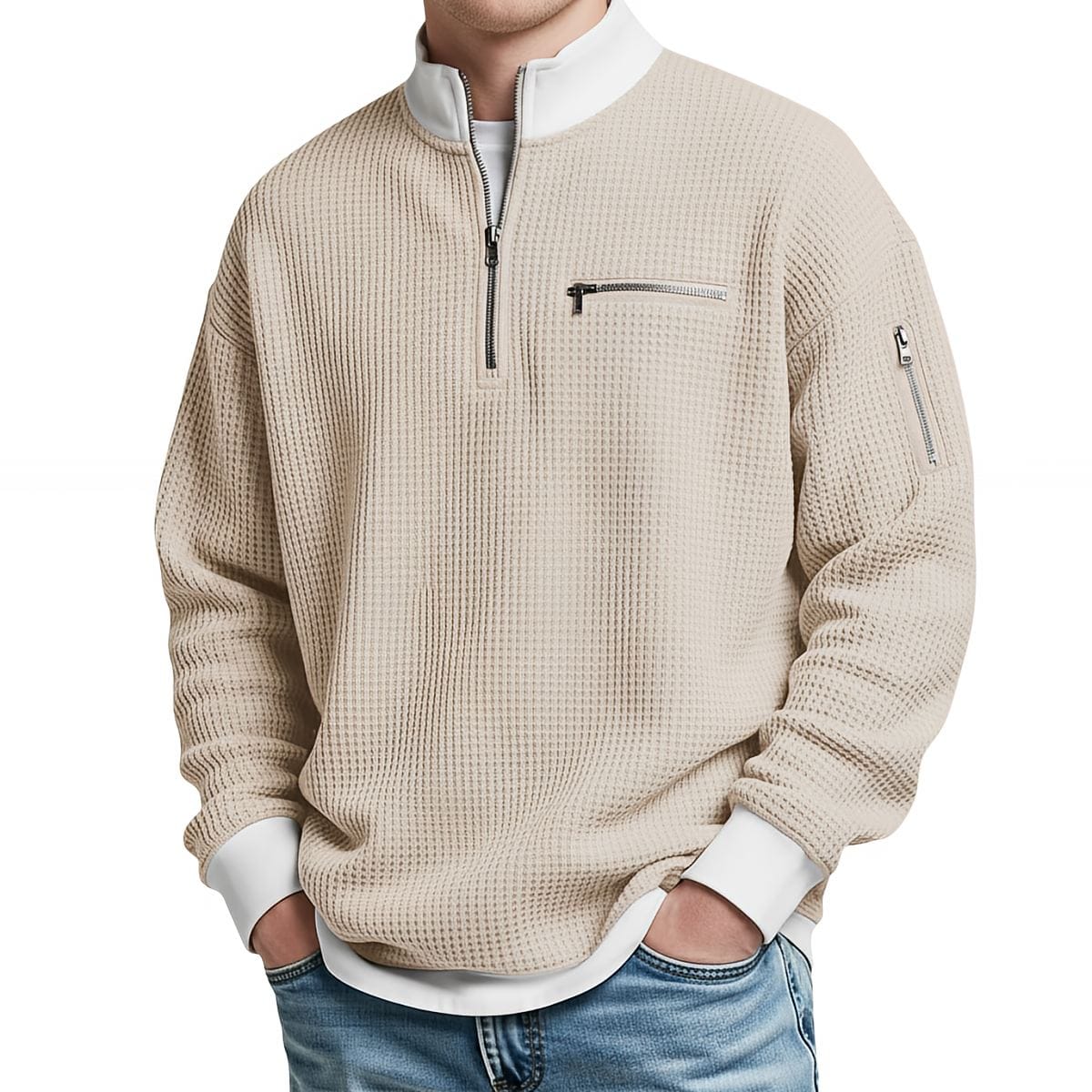 DONACCI Waffle Quarter-Zip