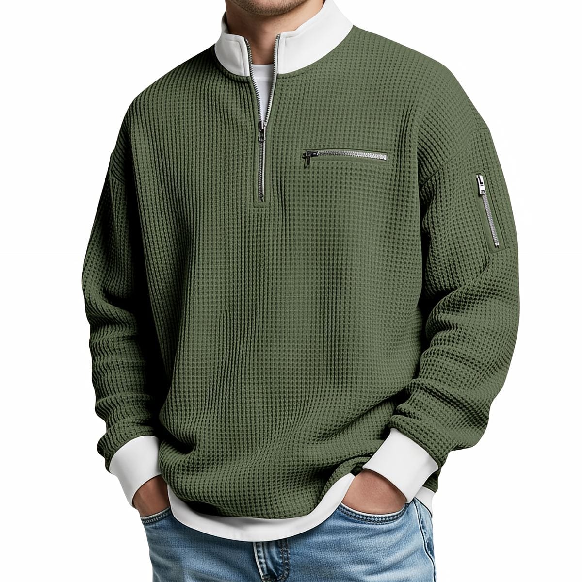 DONACCI Waffle Quarter-Zip