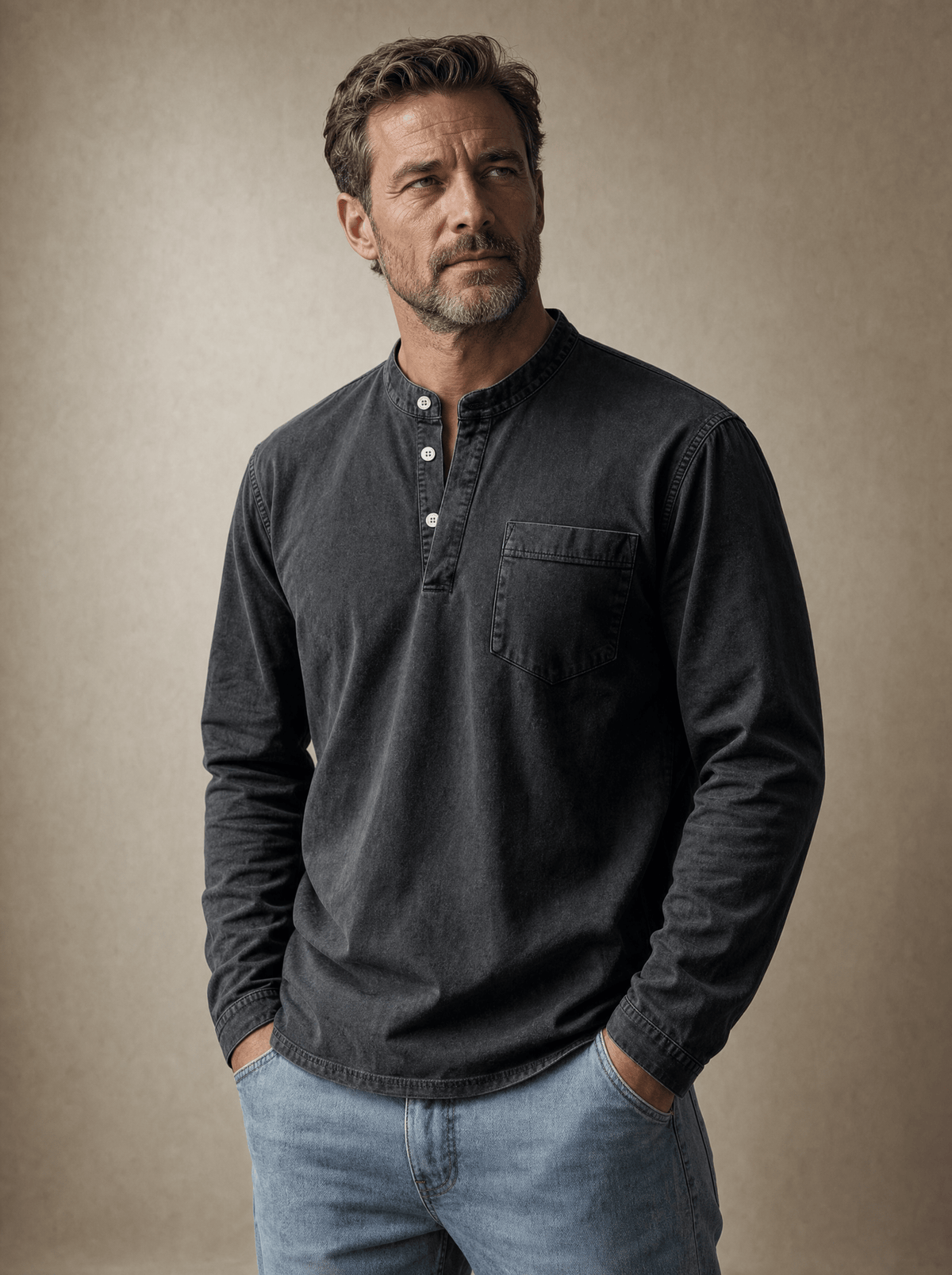 André Ferran Saltwater Long Sleeve Henley