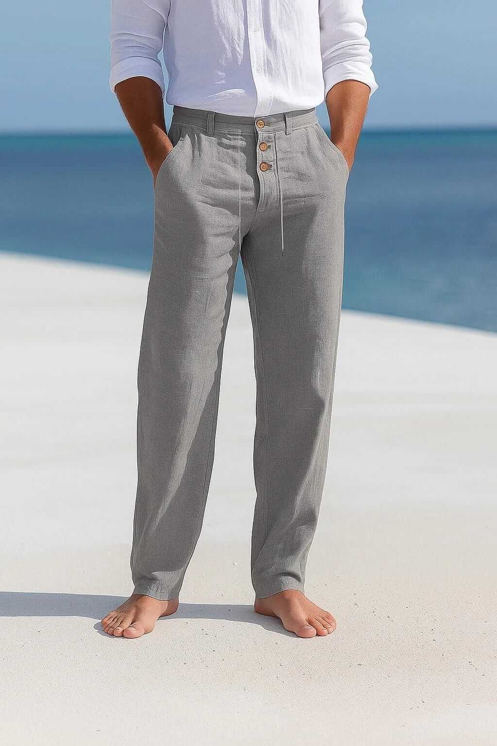 André Ferran Porto Linen Trousers