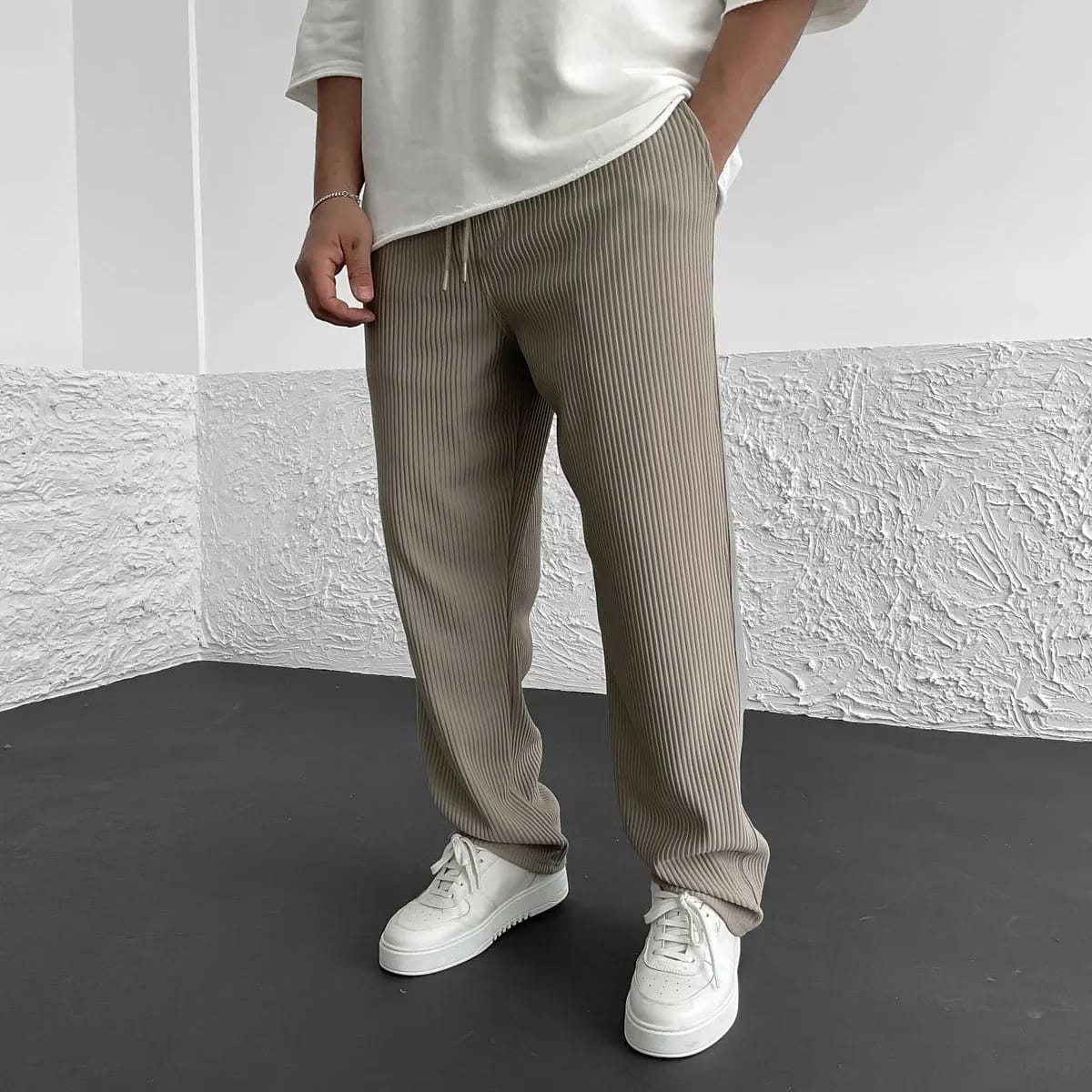 André Ferran Valerio Ribbed Pants