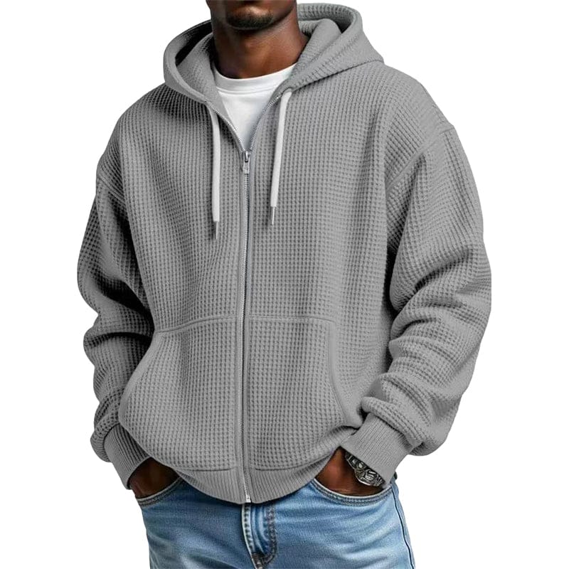 DONACCI Waffle Zip Hoodie