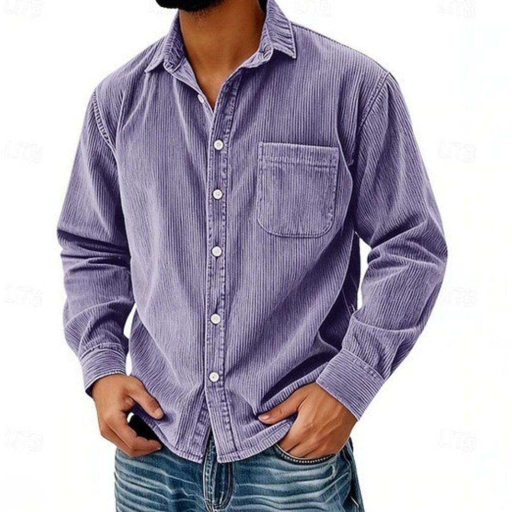 André Ferran Ribbed Corduroy Shirt