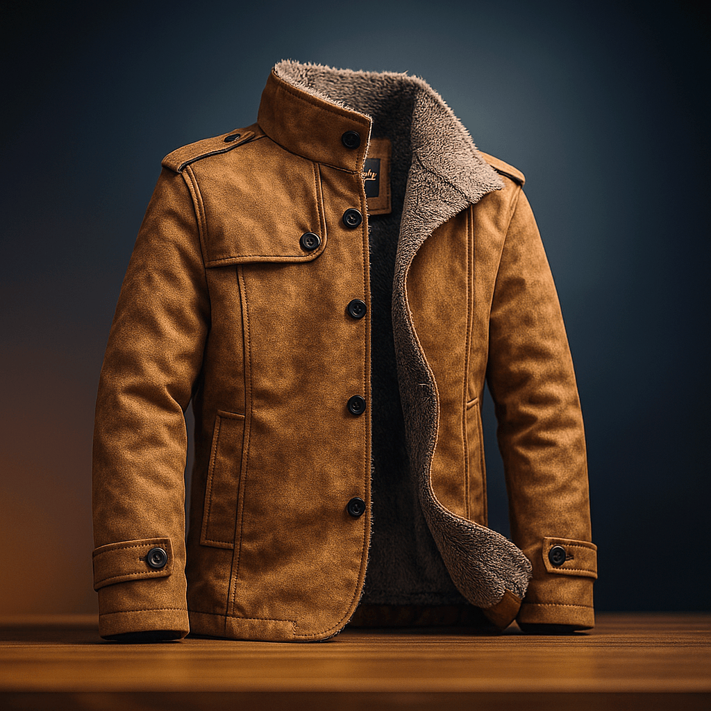 ROSSI ROMA | CAPPOTTO DA UOMO IN CAMOSCIO