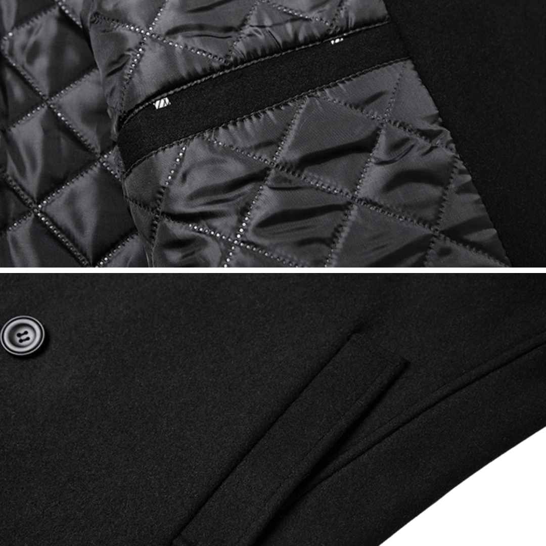 Silvan™ | Abrigo Doble Pecho Elegante en Lana Premium