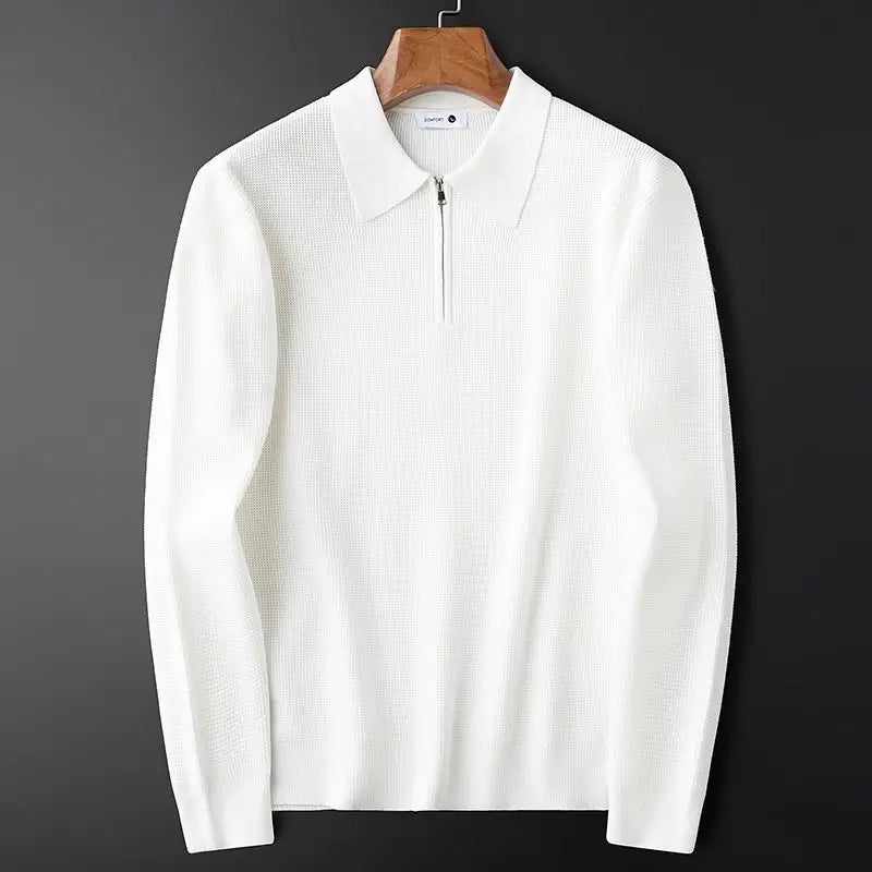 DONACCI Knitted Zip Polo