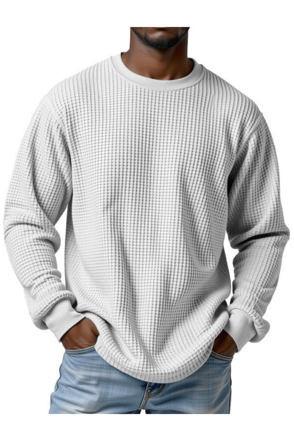 André Ferran Waffle Crew Pullover