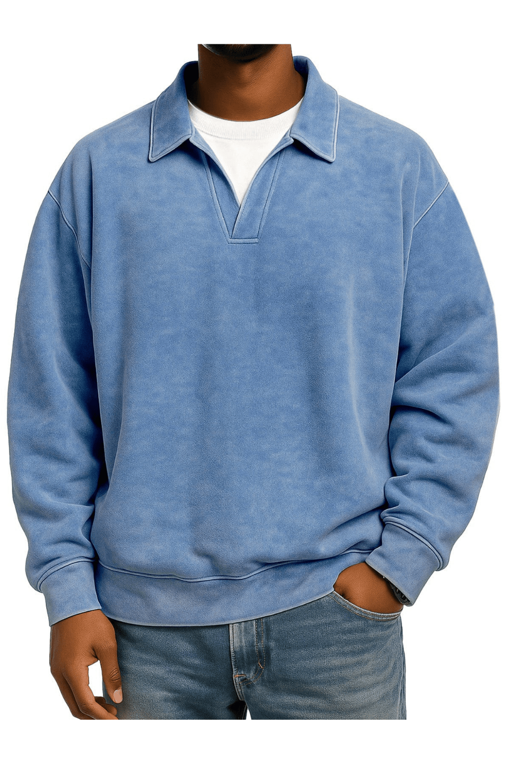 André Ferran Polo Collar Pullover