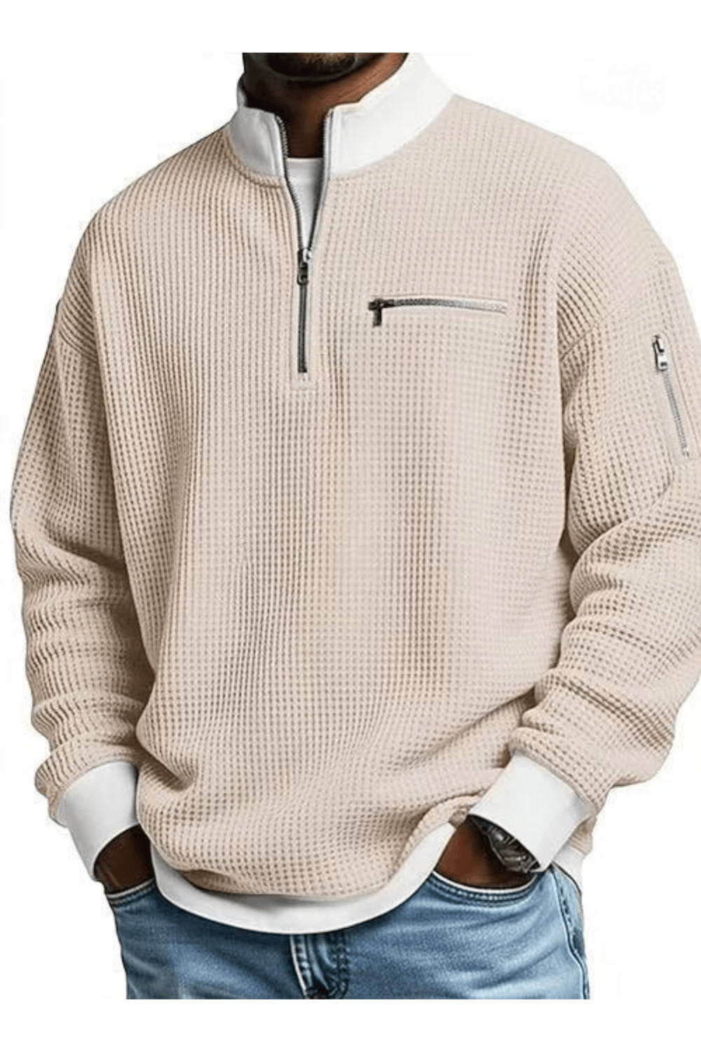 André Ferran Utility Waffle Quarter-Zip