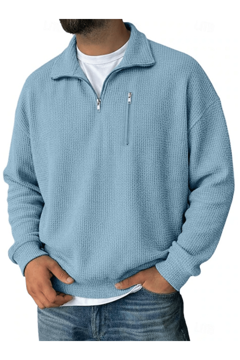 André Ferran Premium Waffle Quarter-Zip