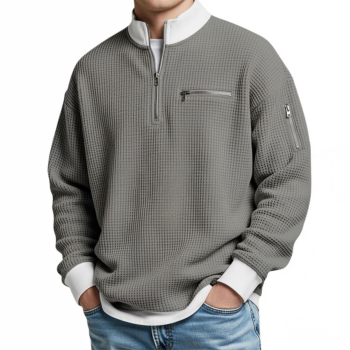 DONACCI Waffle Quarter-Zip
