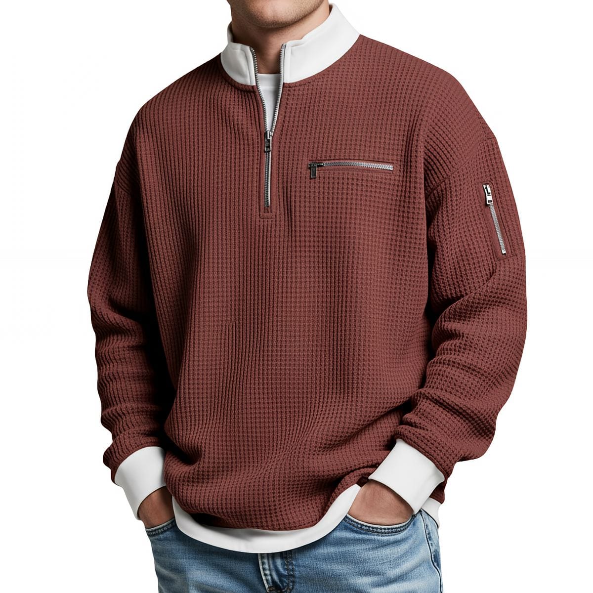 DONACCI Waffle Quarter-Zip