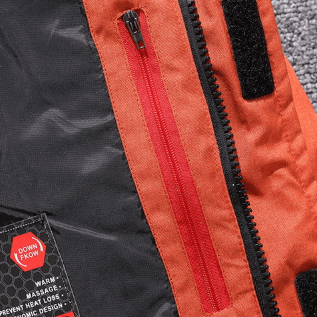 Winterjacke - Herren Zip-Up Kapuzenpuffer Daunenjacke