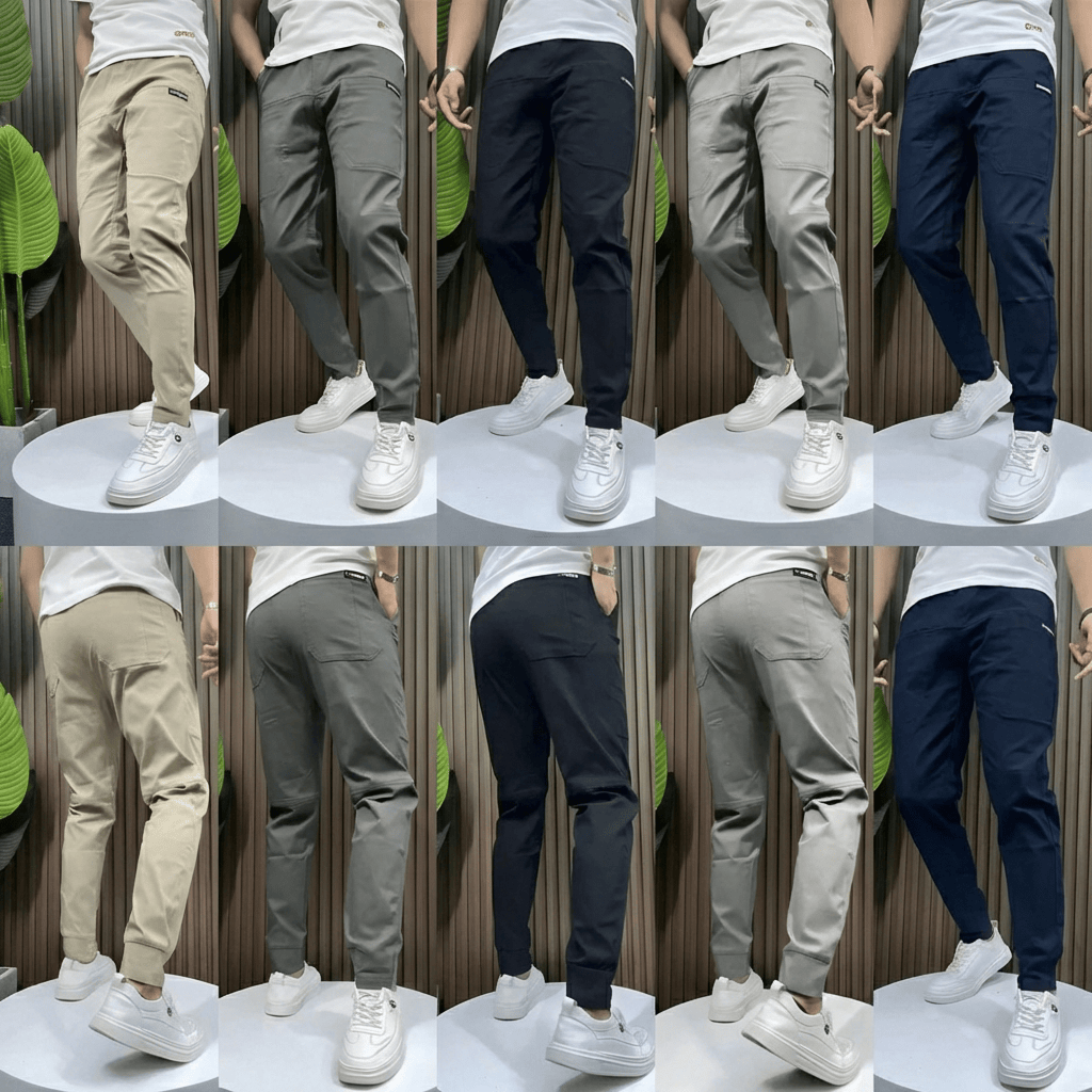 André Ferran Stretch-Cargo Trousers