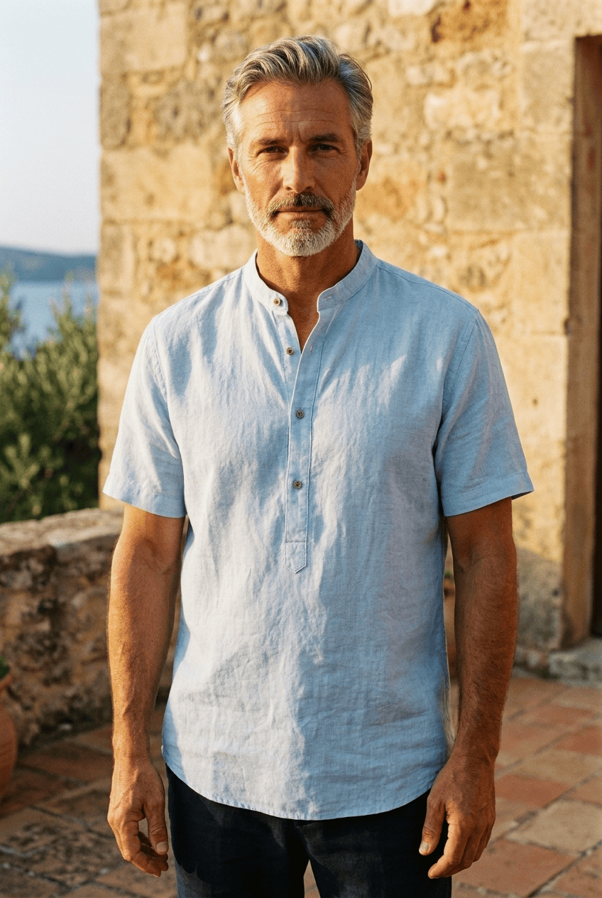 André Ferran Provence Linen Shirt