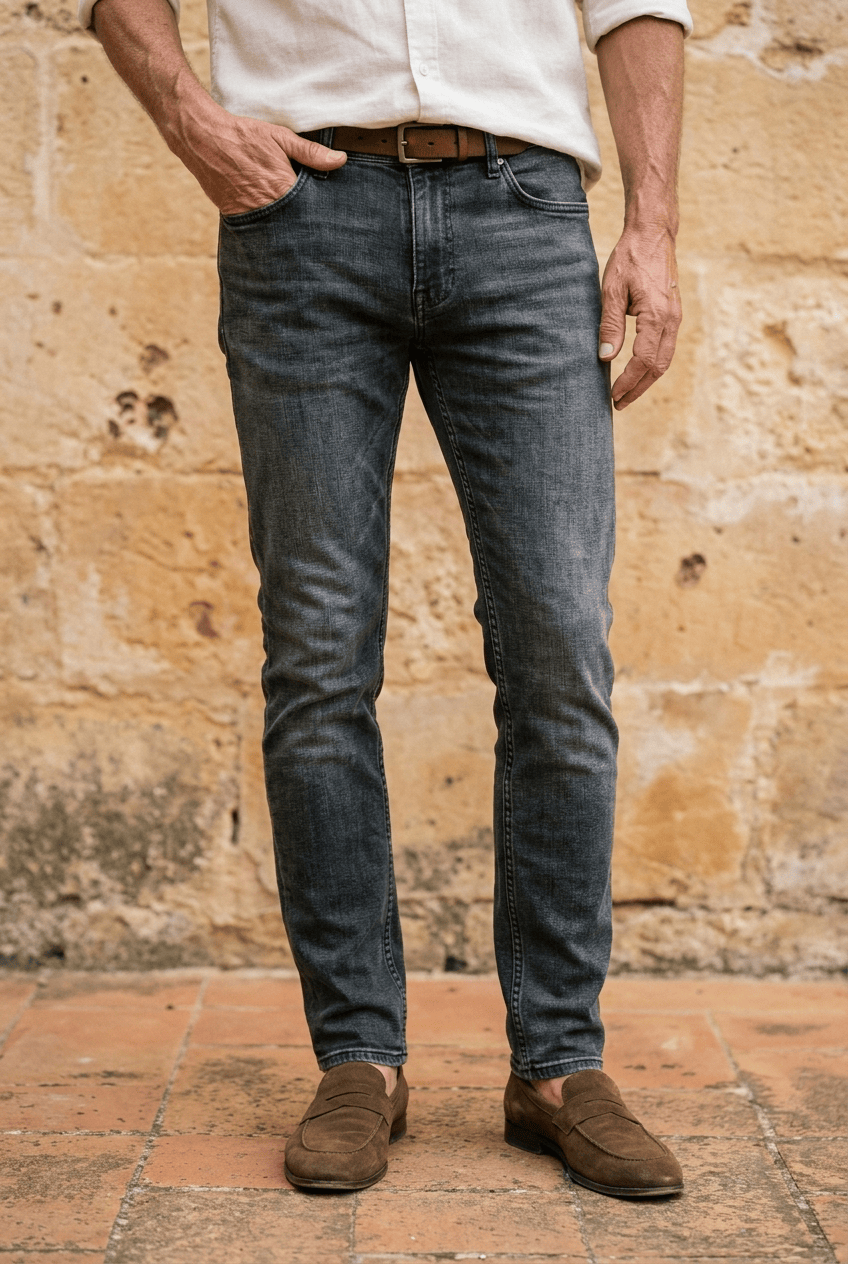 André Ferran Stretch-Denim Jeans