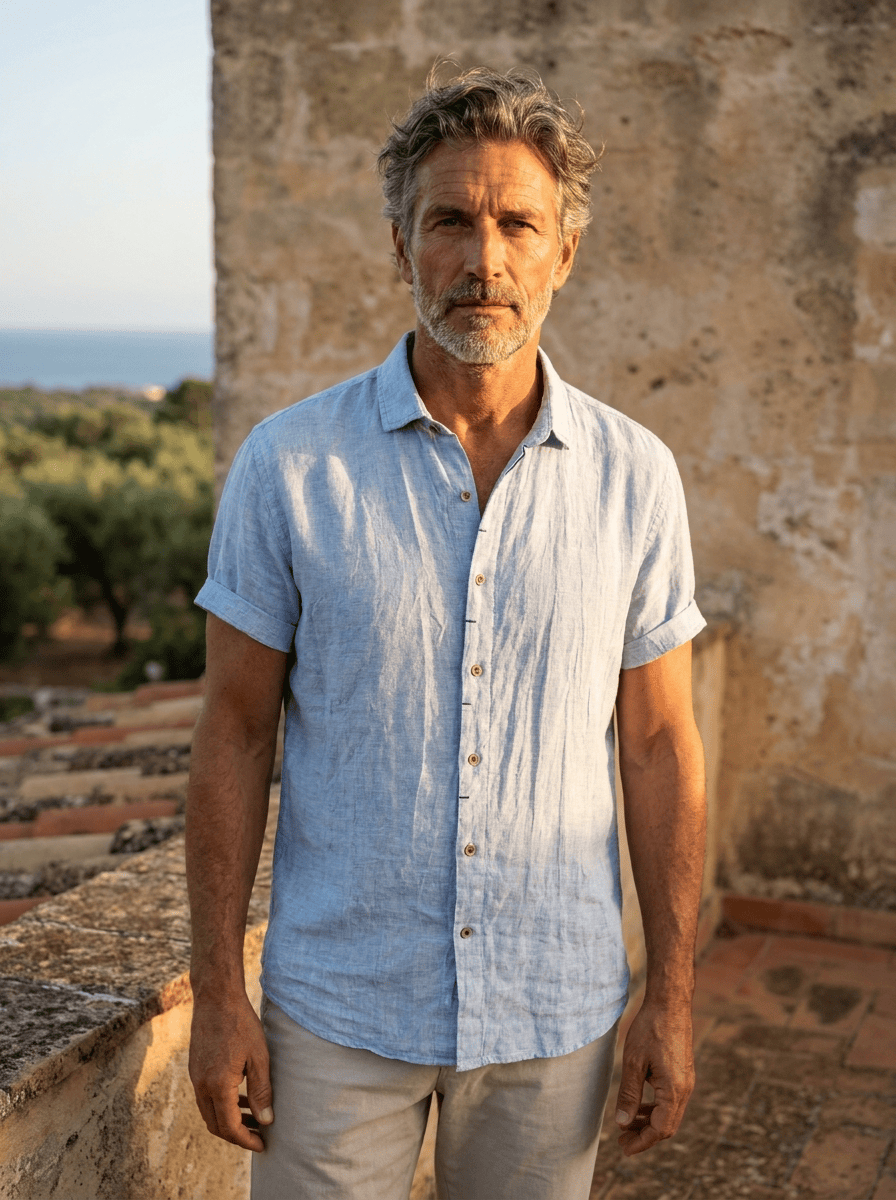 André Ferran Havana Linen Shirt