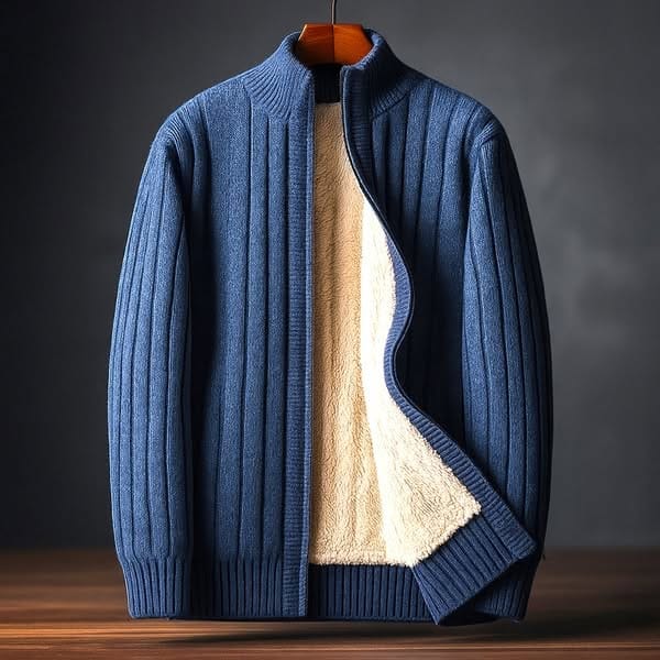 André Ferran Cashmere Zip Cardigan