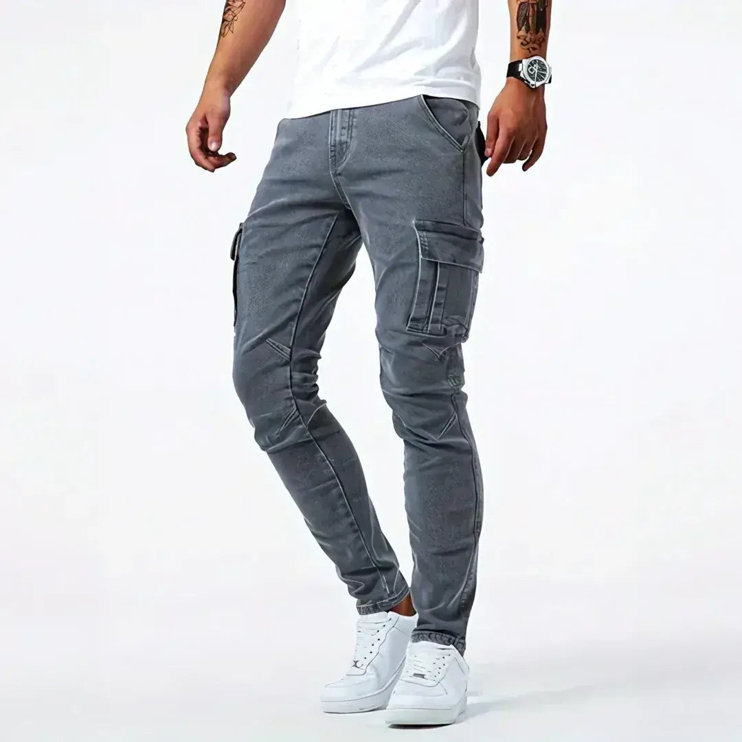 Jean Cargo en Denim André Ferran