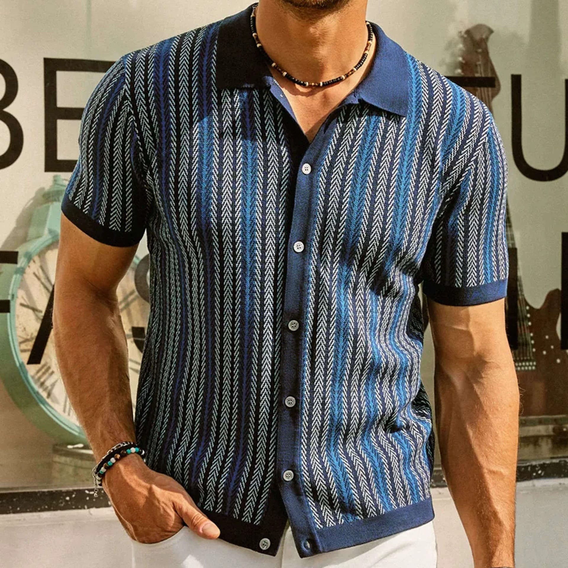 André Ferran Lorenzo Stripe Shirt