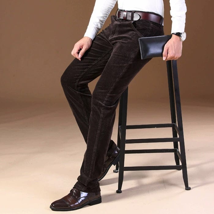 André Ferran Stretch Corduroy Trousers