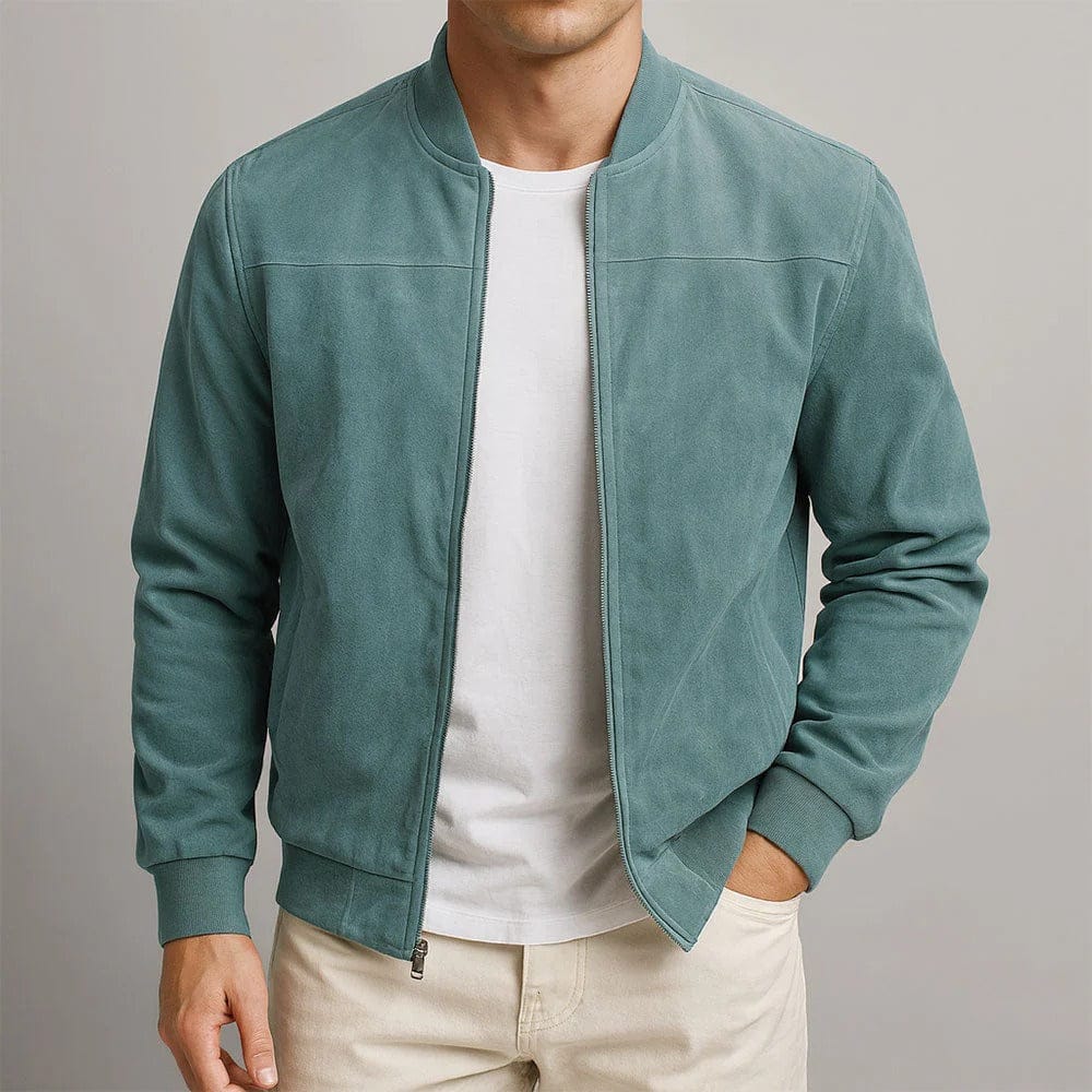 André Ferran Velours-Wildlederjacke
