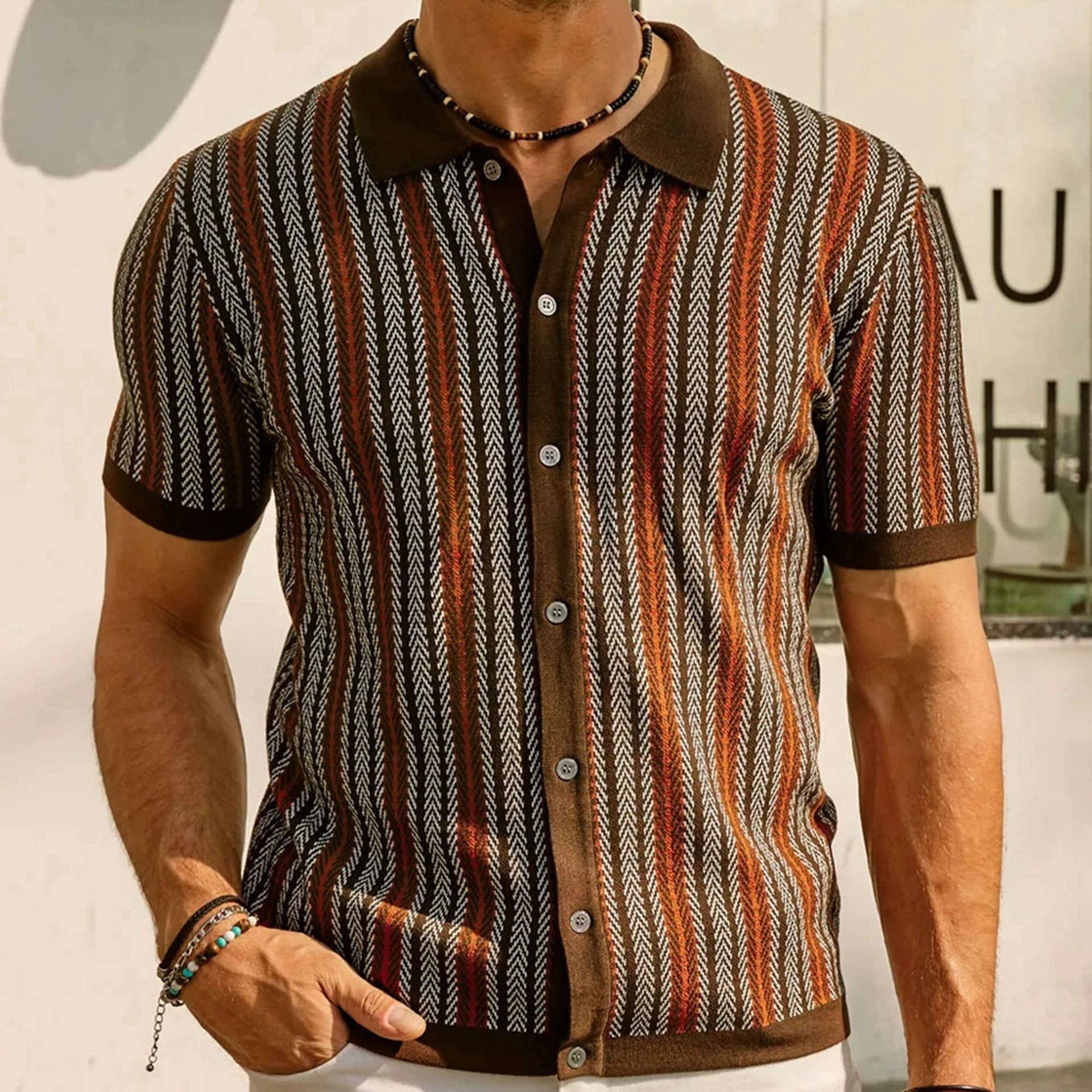 André Ferran Lorenzo Stripe Shirt
