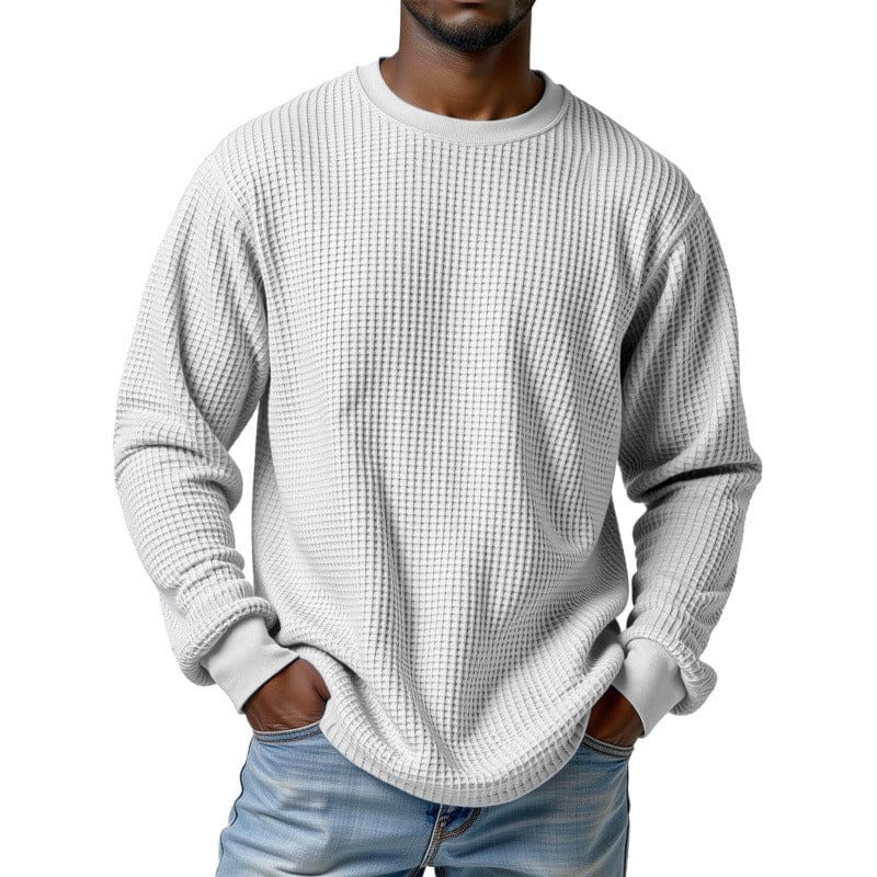 André Ferran Waffle Crew Pullover