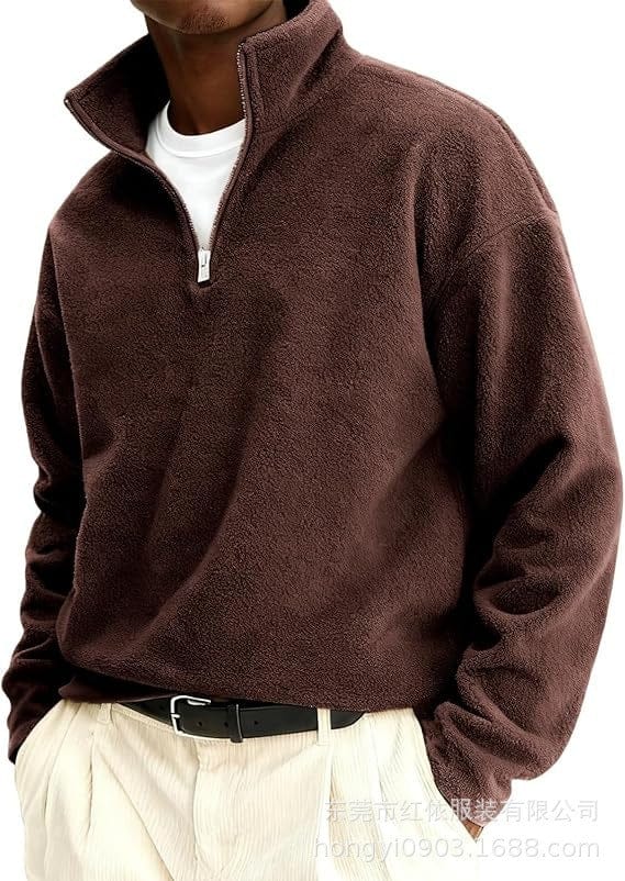 André Ferran Sherpa Quarter-Zip Pullover