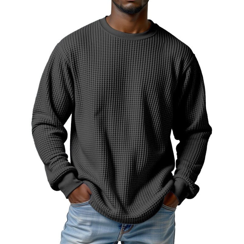 André Ferran Waffle Crew Pullover