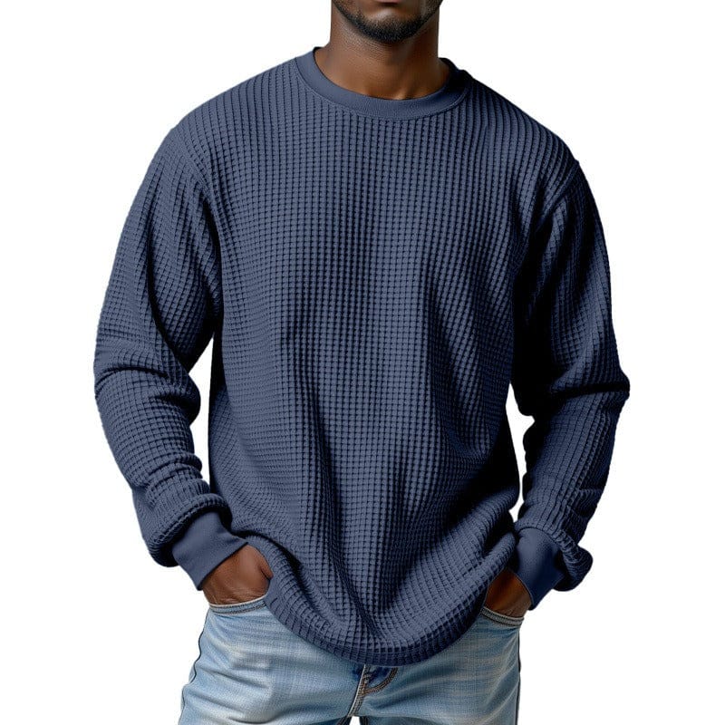 André Ferran Waffle Crew Pullover