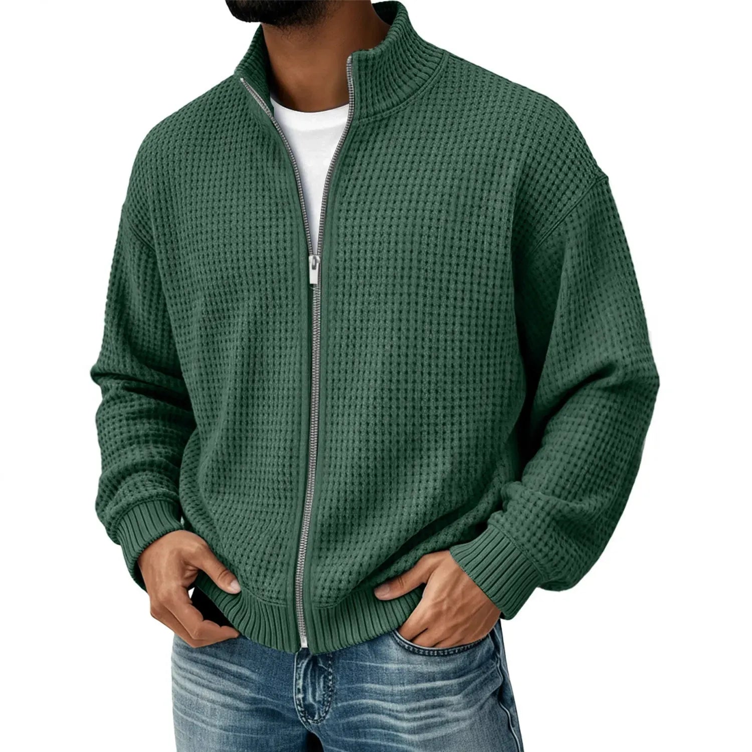 André Ferran Waffle Bomber Jacket