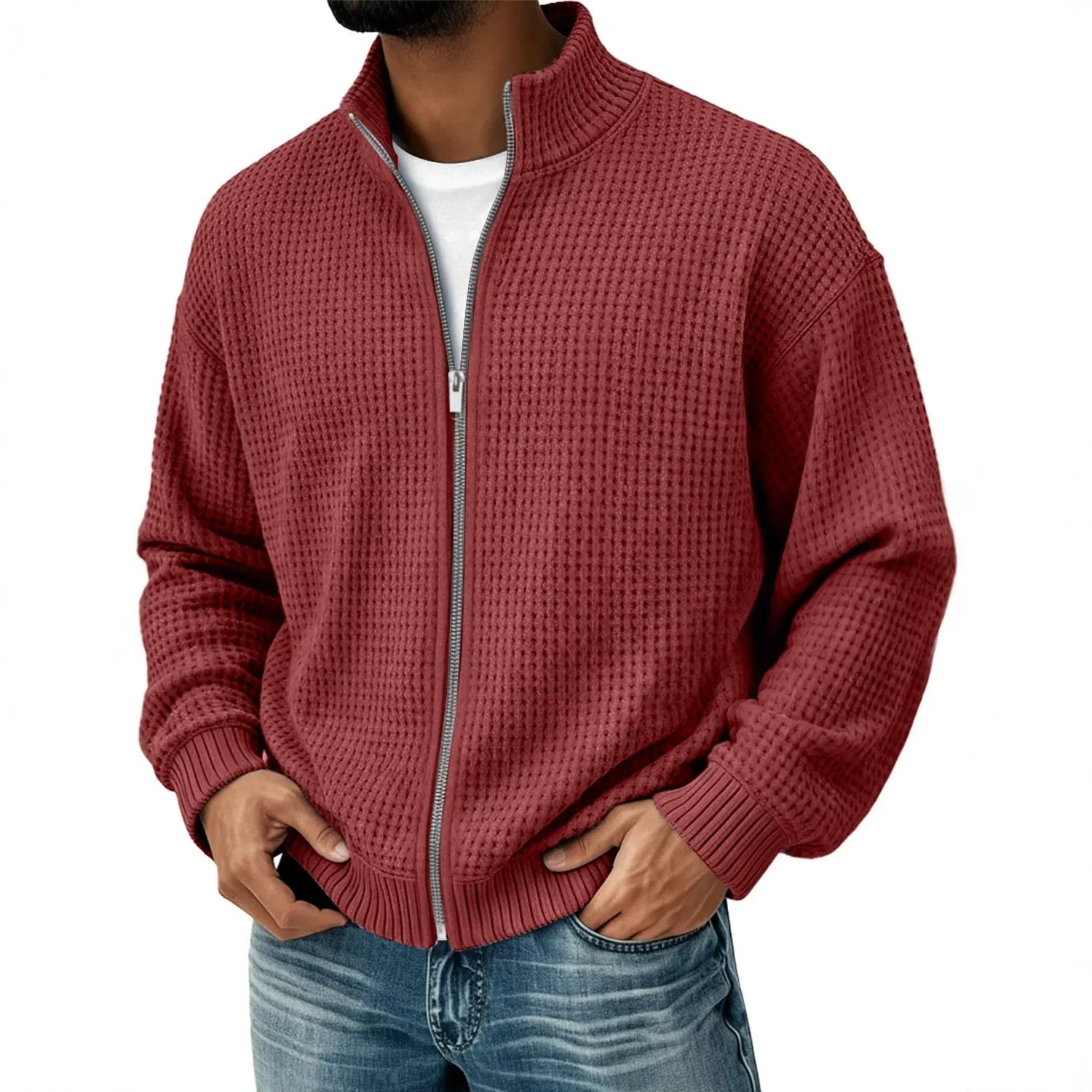 André Ferran Waffle Bomber Jacket