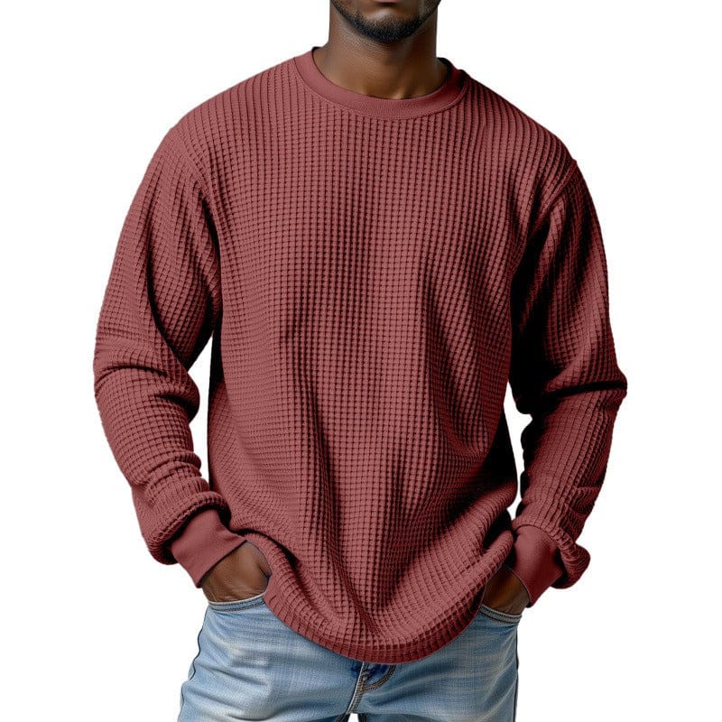 André Ferran Waffle Crew Pullover