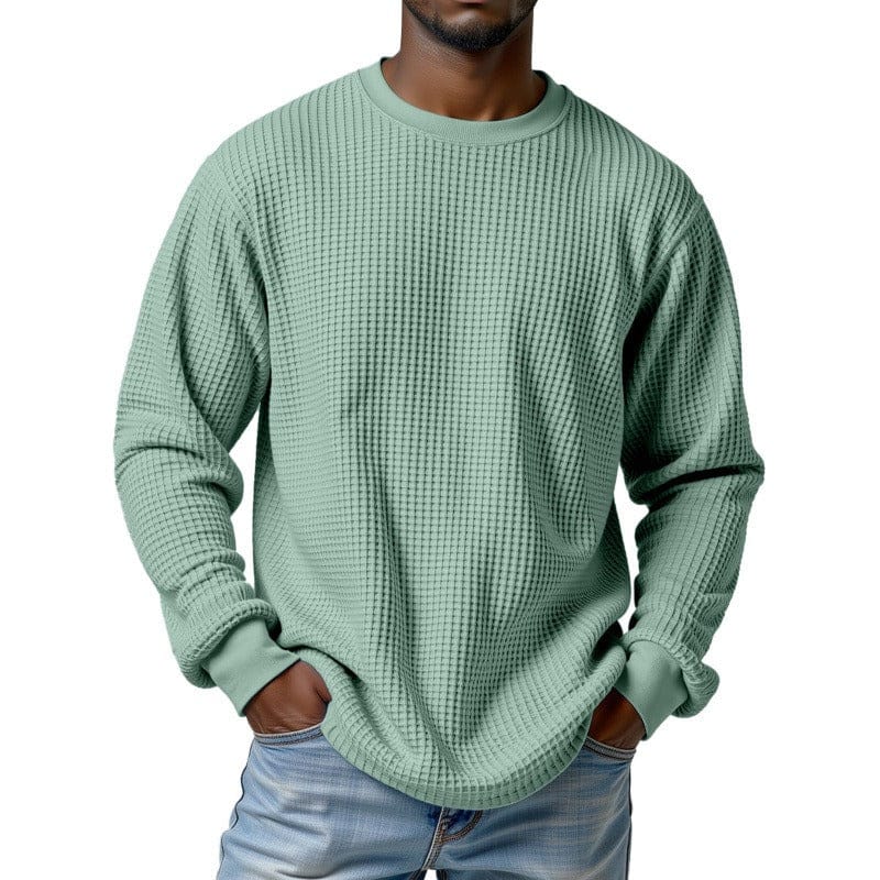 André Ferran Waffle Crew Pullover