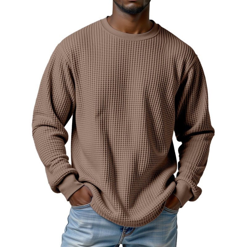 André Ferran Waffle Crew Pullover