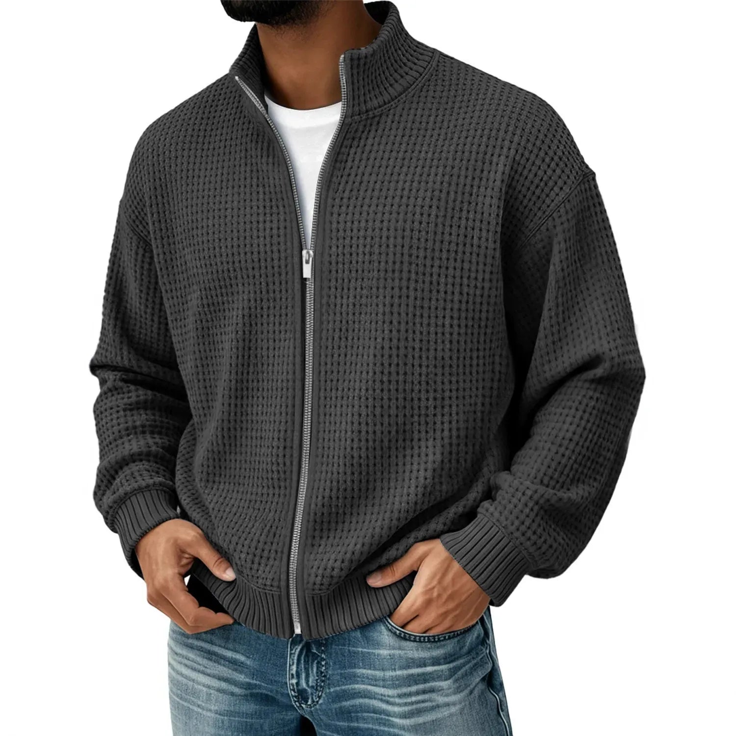 André Ferran Waffle Bomber Jacket