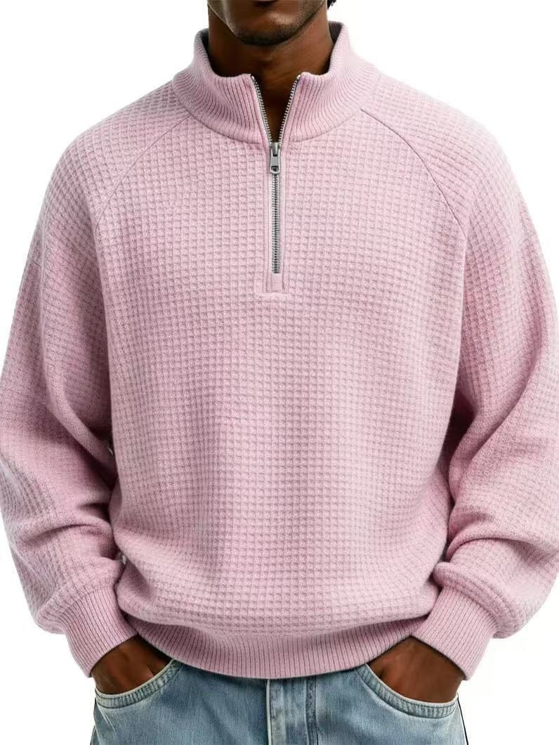 André Ferran Waffle Quarter-Zip Pullover