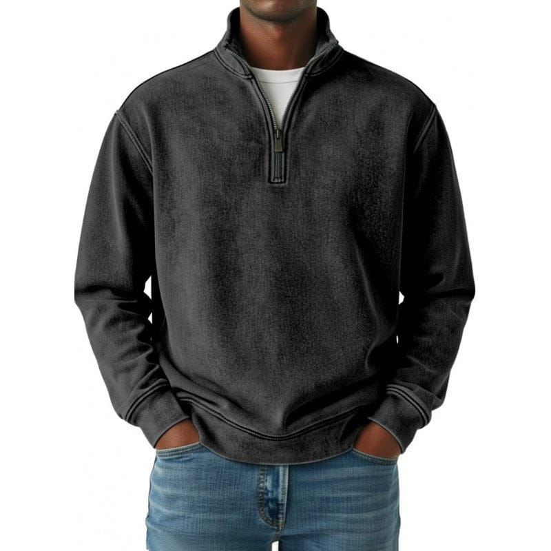 André Ferran Vintage Quarter-Zip Pullover