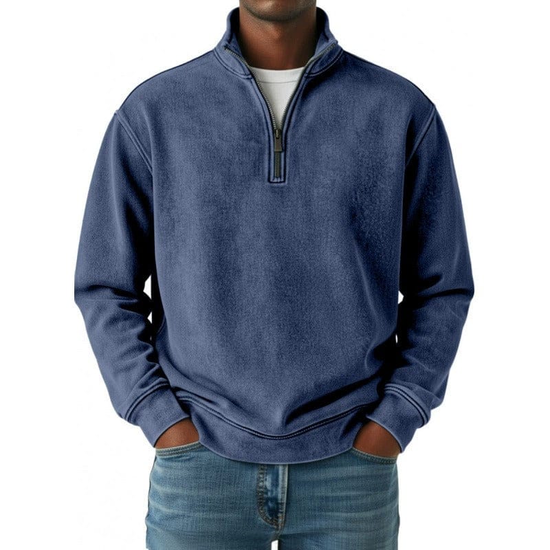 André Ferran Vintage Quarter-Zip Pullover