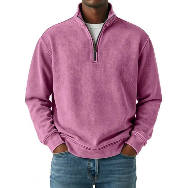 André Ferran Vintage Quarter-Zip Pullover