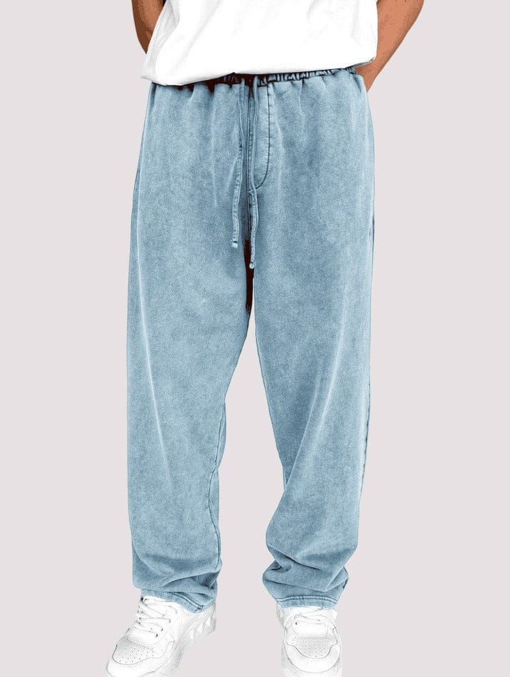 André Ferran Denim Washed Trousers