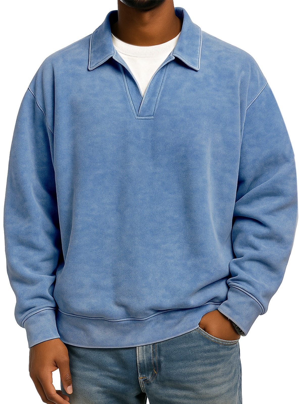 André Ferran Polo Collar Pullover