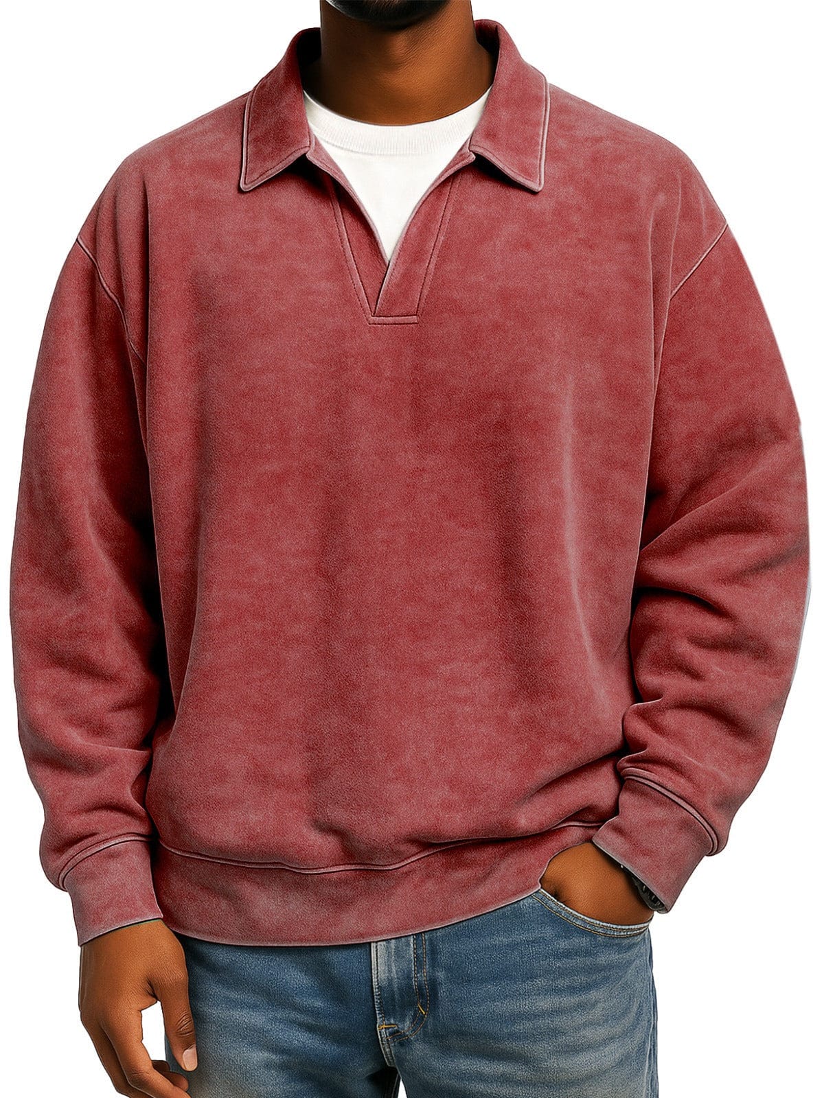 André Ferran Polo Collar Pullover