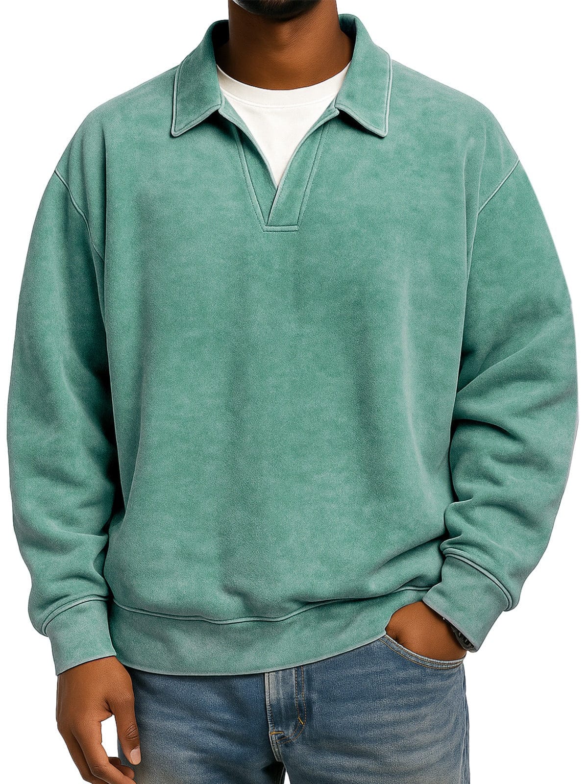 André Ferran Polo Collar Pullover