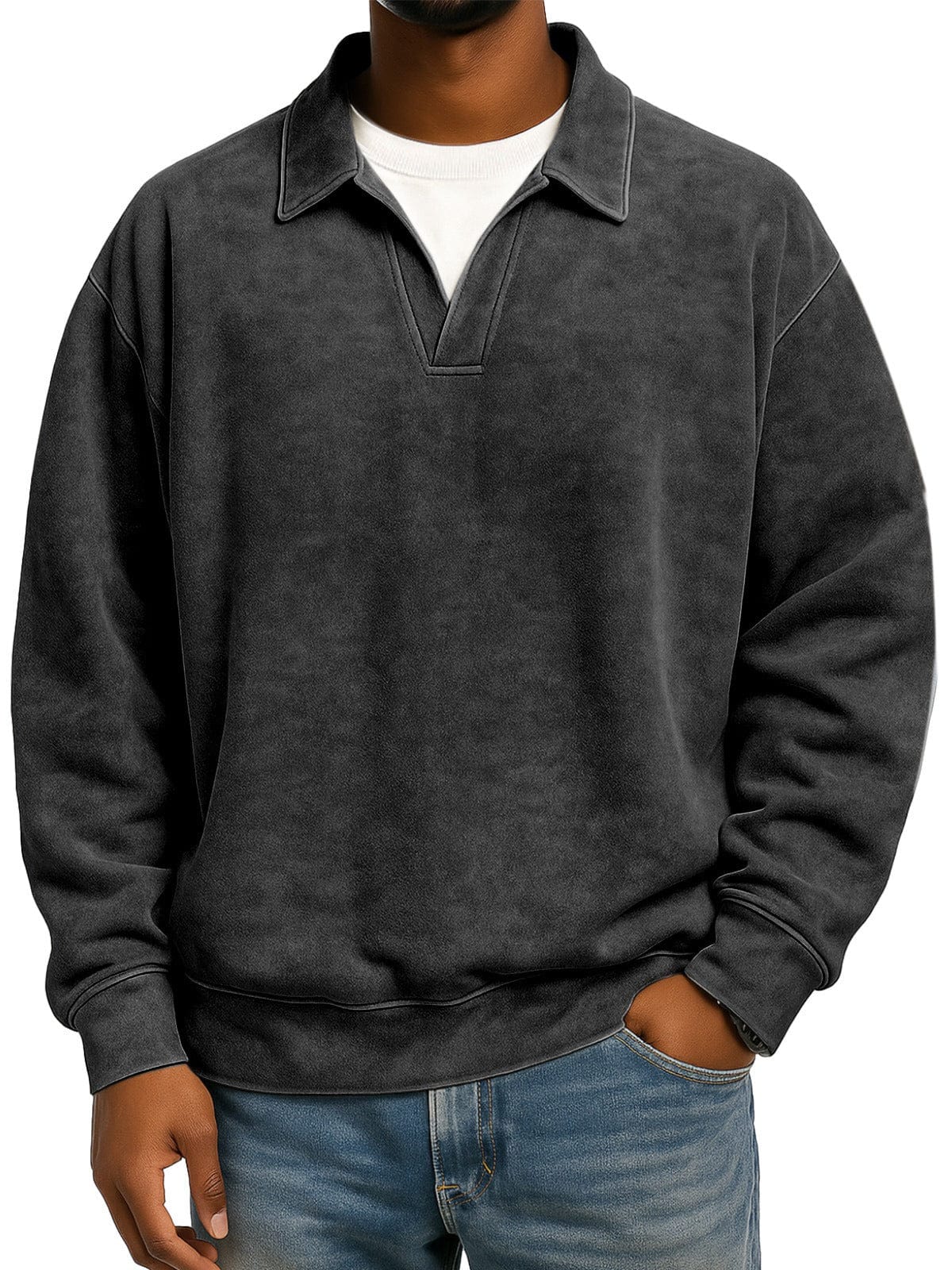 André Ferran Polo Collar Pullover